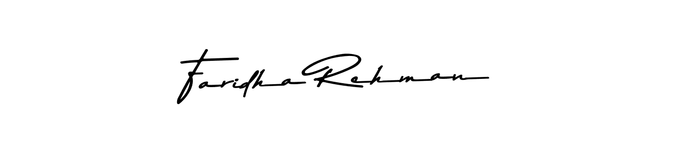 Also we have Faridha Rehman name is the best signature style. Create professional handwritten signature collection using Asem Kandis PERSONAL USE autograph style. Faridha Rehman signature style 9 images and pictures png