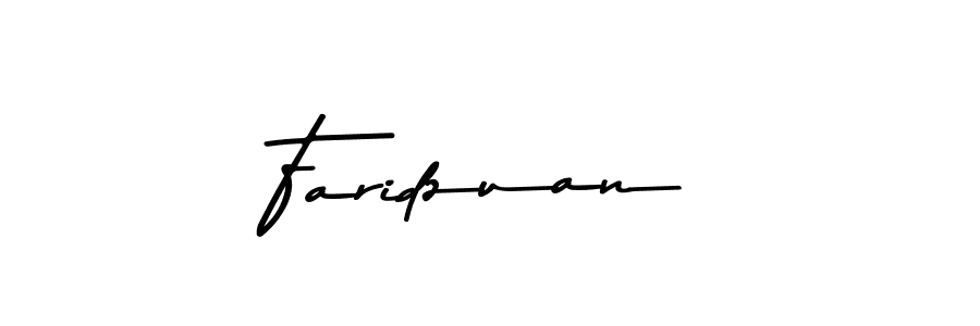 How to make Faridzuan name signature. Use Asem Kandis PERSONAL USE style for creating short signs online. This is the latest handwritten sign. Faridzuan signature style 9 images and pictures png