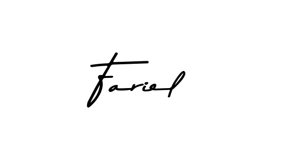 Fariel stylish signature style. Best Handwritten Sign (Asem Kandis PERSONAL USE) for my name. Handwritten Signature Collection Ideas for my name Fariel. Fariel signature style 9 images and pictures png