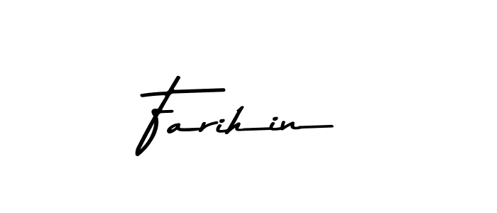 Also we have Farihin name is the best signature style. Create professional handwritten signature collection using Asem Kandis PERSONAL USE autograph style. Farihin signature style 9 images and pictures png