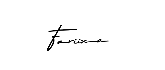 Design your own signature with our free online signature maker. With this signature software, you can create a handwritten (Asem Kandis PERSONAL USE) signature for name Fariixa. Fariixa signature style 9 images and pictures png