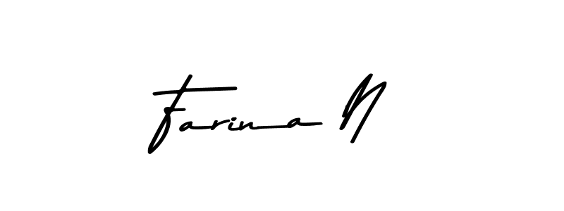 Here are the top 10 professional signature styles for the name Farina N. These are the best autograph styles you can use for your name. Farina N signature style 9 images and pictures png