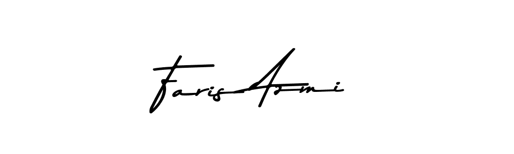 Make a beautiful signature design for name Faris Azmi. With this signature (Asem Kandis PERSONAL USE) style, you can create a handwritten signature for free. Faris Azmi signature style 9 images and pictures png