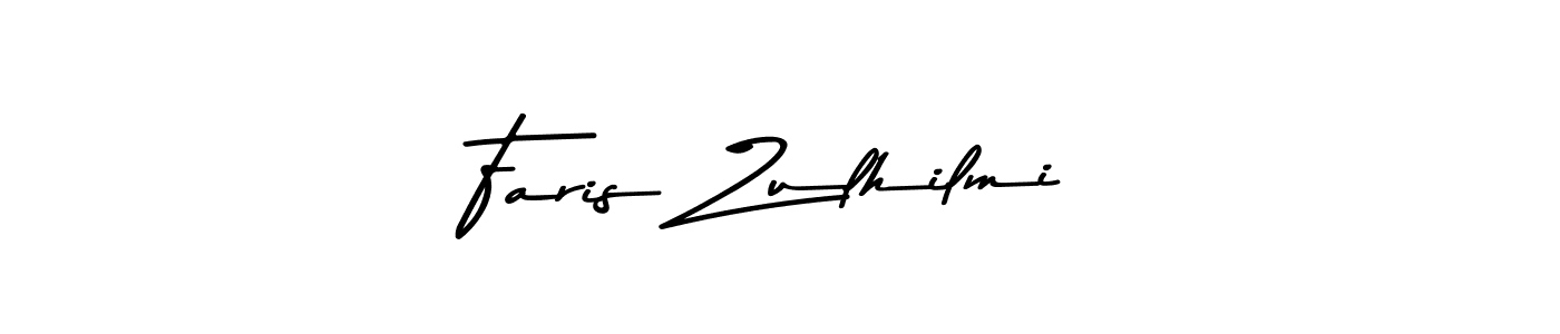 Design your own signature with our free online signature maker. With this signature software, you can create a handwritten (Asem Kandis PERSONAL USE) signature for name Faris Zulhilmi. Faris Zulhilmi signature style 9 images and pictures png