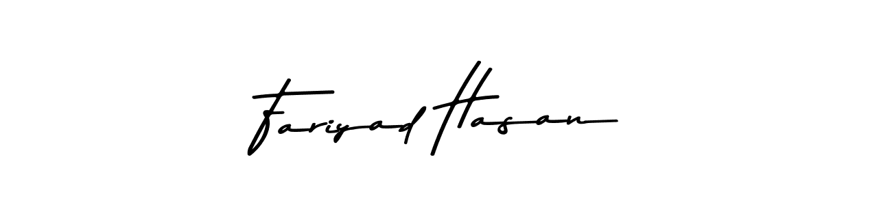 Design your own signature with our free online signature maker. With this signature software, you can create a handwritten (Asem Kandis PERSONAL USE) signature for name Fariyad Hasan. Fariyad Hasan signature style 9 images and pictures png