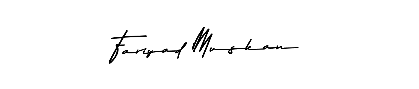 Make a beautiful signature design for name Fariyad Muskan. Use this online signature maker to create a handwritten signature for free. Fariyad Muskan signature style 9 images and pictures png