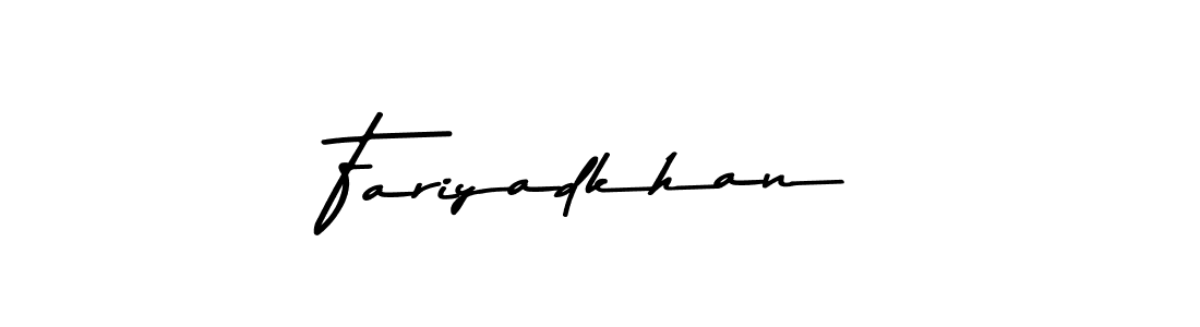 Asem Kandis PERSONAL USE is a professional signature style that is perfect for those who want to add a touch of class to their signature. It is also a great choice for those who want to make their signature more unique. Get Fariyadkhan name to fancy signature for free. Fariyadkhan signature style 9 images and pictures png
