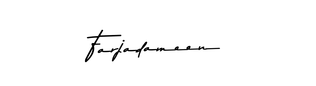 Also You can easily find your signature by using the search form. We will create Farjadameen name handwritten signature images for you free of cost using Asem Kandis PERSONAL USE sign style. Farjadameen signature style 9 images and pictures png