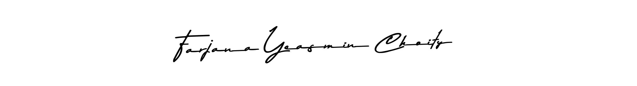 Farjana Yeasmin Choity stylish signature style. Best Handwritten Sign (Asem Kandis PERSONAL USE) for my name. Handwritten Signature Collection Ideas for my name Farjana Yeasmin Choity. Farjana Yeasmin Choity signature style 9 images and pictures png