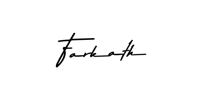 Farkath stylish signature style. Best Handwritten Sign (Asem Kandis PERSONAL USE) for my name. Handwritten Signature Collection Ideas for my name Farkath. Farkath signature style 9 images and pictures png
