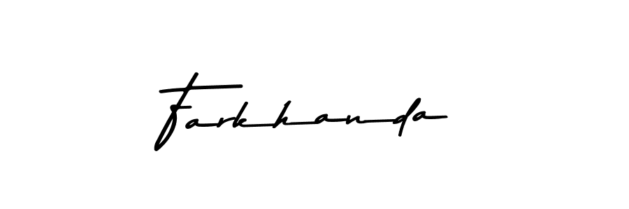 Also we have Farkhanda name is the best signature style. Create professional handwritten signature collection using Asem Kandis PERSONAL USE autograph style. Farkhanda signature style 9 images and pictures png