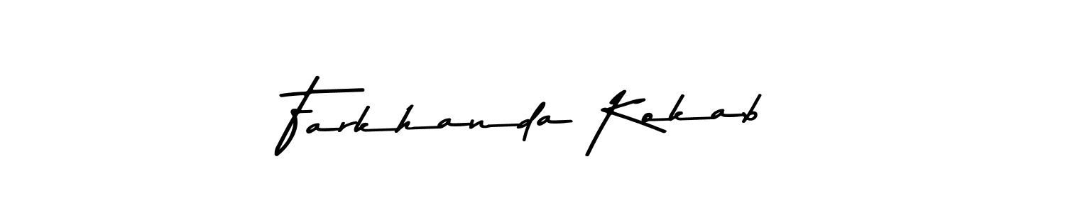 It looks lik you need a new signature style for name Farkhanda Kokab. Design unique handwritten (Asem Kandis PERSONAL USE) signature with our free signature maker in just a few clicks. Farkhanda Kokab signature style 9 images and pictures png