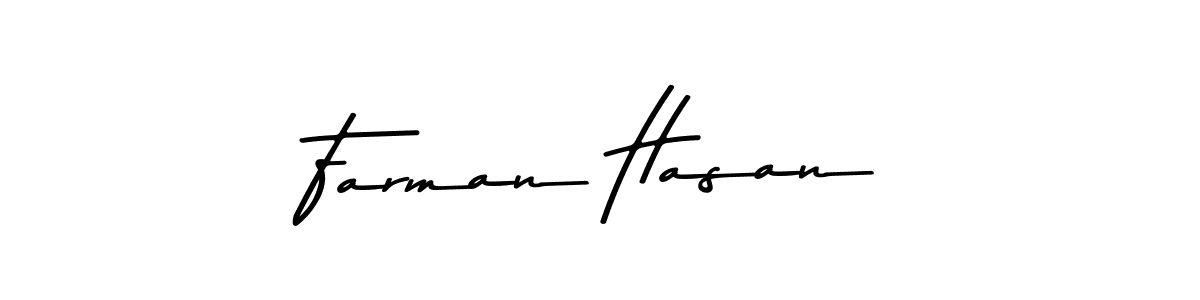 How to make Farman Hasan signature? Asem Kandis PERSONAL USE is a professional autograph style. Create handwritten signature for Farman Hasan name. Farman Hasan signature style 9 images and pictures png