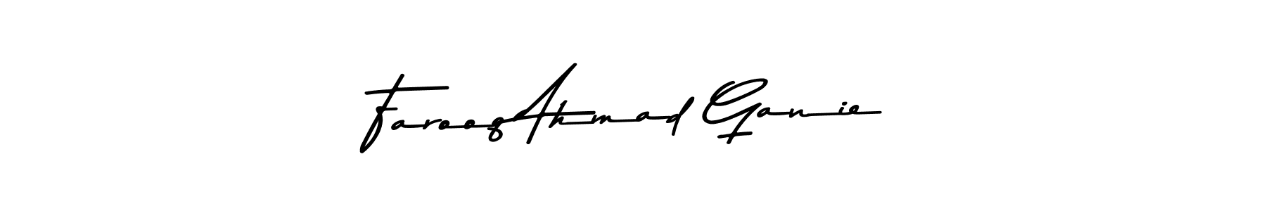 Use a signature maker to create a handwritten signature online. With this signature software, you can design (Asem Kandis PERSONAL USE) your own signature for name Farooq Ahmad Ganie. Farooq Ahmad Ganie signature style 9 images and pictures png