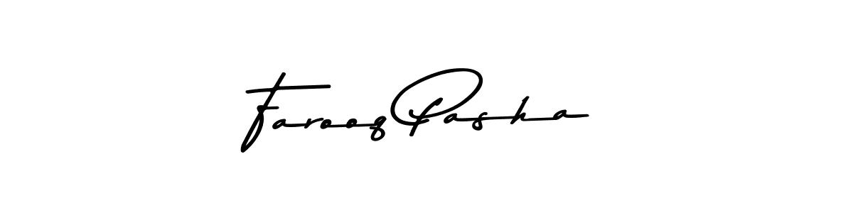 Use a signature maker to create a handwritten signature online. With this signature software, you can design (Asem Kandis PERSONAL USE) your own signature for name Farooq Pasha. Farooq Pasha signature style 9 images and pictures png