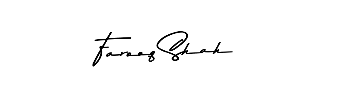 Make a beautiful signature design for name Farooq Shah. With this signature (Asem Kandis PERSONAL USE) style, you can create a handwritten signature for free. Farooq Shah signature style 9 images and pictures png