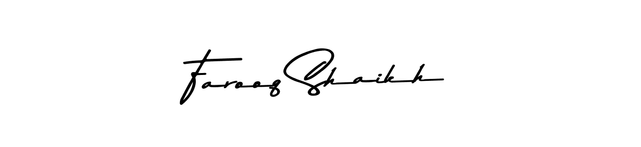 This is the best signature style for the Farooq Shaikh name. Also you like these signature font (Asem Kandis PERSONAL USE). Mix name signature. Farooq Shaikh signature style 9 images and pictures png