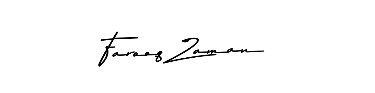 Make a beautiful signature design for name Farooq Zaman. With this signature (Asem Kandis PERSONAL USE) style, you can create a handwritten signature for free. Farooq Zaman signature style 9 images and pictures png