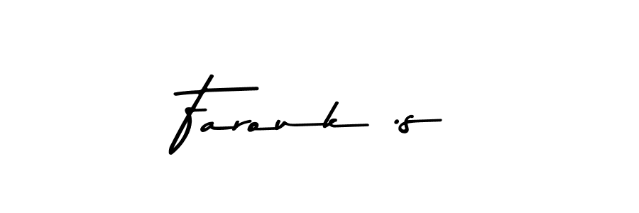 Make a beautiful signature design for name Farouk .s. Use this online signature maker to create a handwritten signature for free. Farouk .s signature style 9 images and pictures png