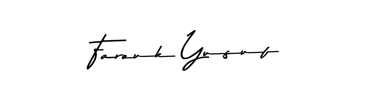 Use a signature maker to create a handwritten signature online. With this signature software, you can design (Asem Kandis PERSONAL USE) your own signature for name Farouk Yusuf. Farouk Yusuf signature style 9 images and pictures png