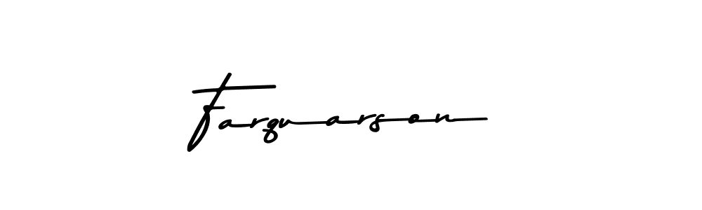 You should practise on your own different ways (Asem Kandis PERSONAL USE) to write your name (Farquarson) in signature. don't let someone else do it for you. Farquarson signature style 9 images and pictures png