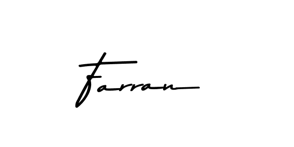 Make a beautiful signature design for name Farran. With this signature (Asem Kandis PERSONAL USE) style, you can create a handwritten signature for free. Farran signature style 9 images and pictures png