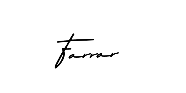Design your own signature with our free online signature maker. With this signature software, you can create a handwritten (Asem Kandis PERSONAL USE) signature for name Farrar. Farrar signature style 9 images and pictures png