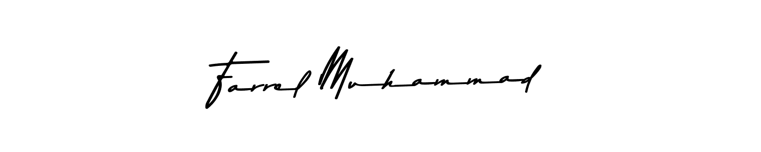 Create a beautiful signature design for name Farrel Muhammad. With this signature (Asem Kandis PERSONAL USE) fonts, you can make a handwritten signature for free. Farrel Muhammad signature style 9 images and pictures png