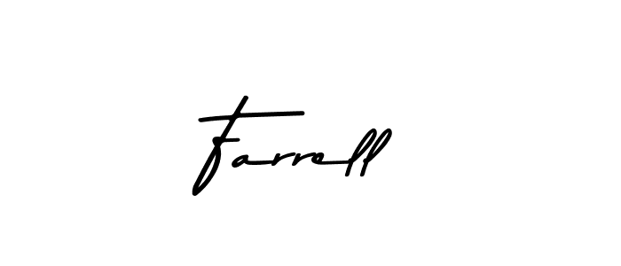 Design your own signature with our free online signature maker. With this signature software, you can create a handwritten (Asem Kandis PERSONAL USE) signature for name Farrell. Farrell signature style 9 images and pictures png