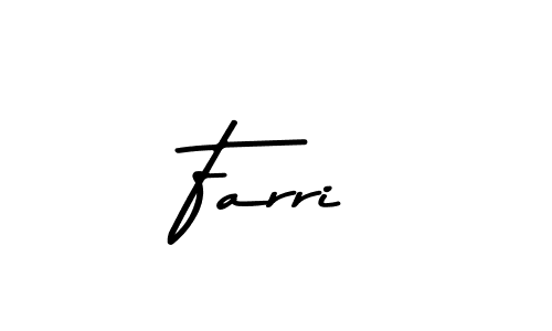 Make a beautiful signature design for name Farri. With this signature (Asem Kandis PERSONAL USE) style, you can create a handwritten signature for free. Farri signature style 9 images and pictures png