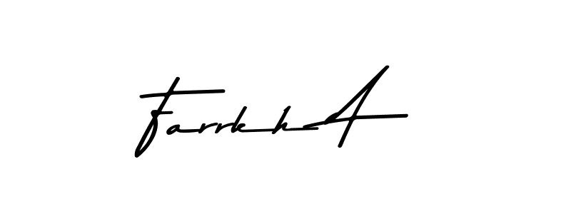 The best way (Asem Kandis PERSONAL USE) to make a short signature is to pick only two or three words in your name. The name Farrkh A include a total of six letters. For converting this name. Farrkh A signature style 9 images and pictures png