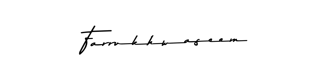 Farrukhwaseem stylish signature style. Best Handwritten Sign (Asem Kandis PERSONAL USE) for my name. Handwritten Signature Collection Ideas for my name Farrukhwaseem. Farrukhwaseem signature style 9 images and pictures png