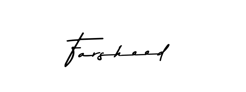 Farsheed stylish signature style. Best Handwritten Sign (Asem Kandis PERSONAL USE) for my name. Handwritten Signature Collection Ideas for my name Farsheed. Farsheed signature style 9 images and pictures png