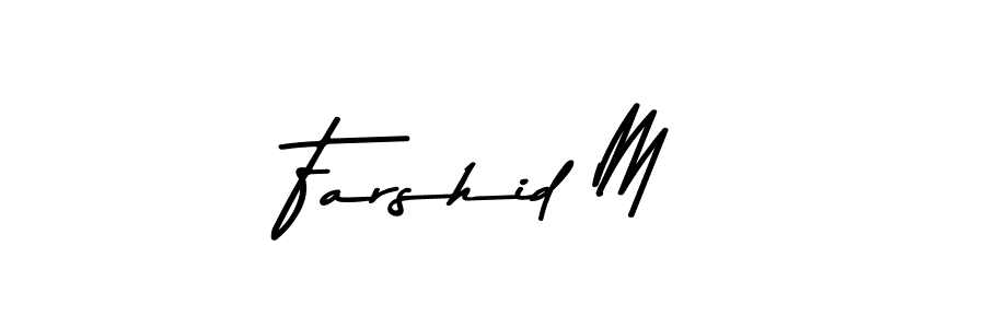 if you are searching for the best signature style for your name Farshid M. so please give up your signature search. here we have designed multiple signature styles  using Asem Kandis PERSONAL USE. Farshid M signature style 9 images and pictures png