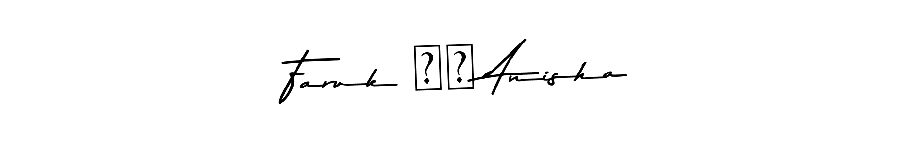 Check out images of Autograph of Faruk ❤️ Anisha name. Actor Faruk ❤️ Anisha Signature Style. Asem Kandis PERSONAL USE is a professional sign style online. Faruk ❤️ Anisha signature style 9 images and pictures png