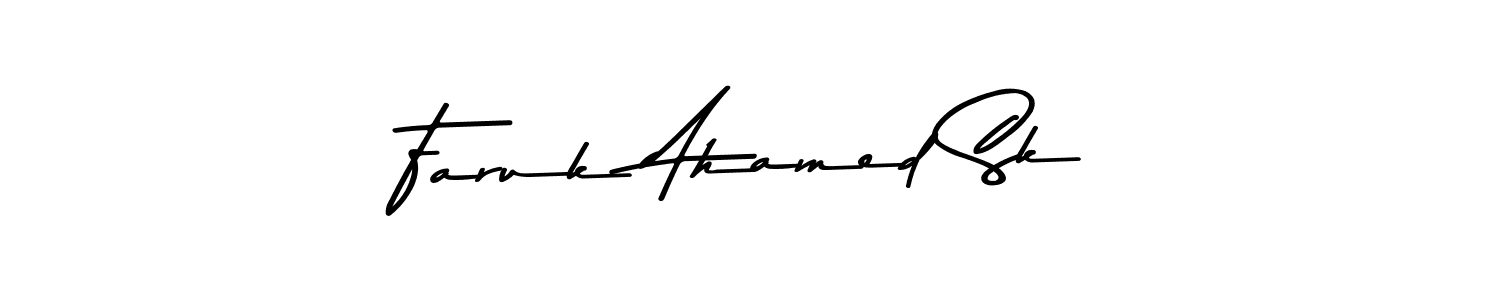 You should practise on your own different ways (Asem Kandis PERSONAL USE) to write your name (Faruk Ahamed Sk) in signature. don't let someone else do it for you. Faruk Ahamed Sk signature style 9 images and pictures png