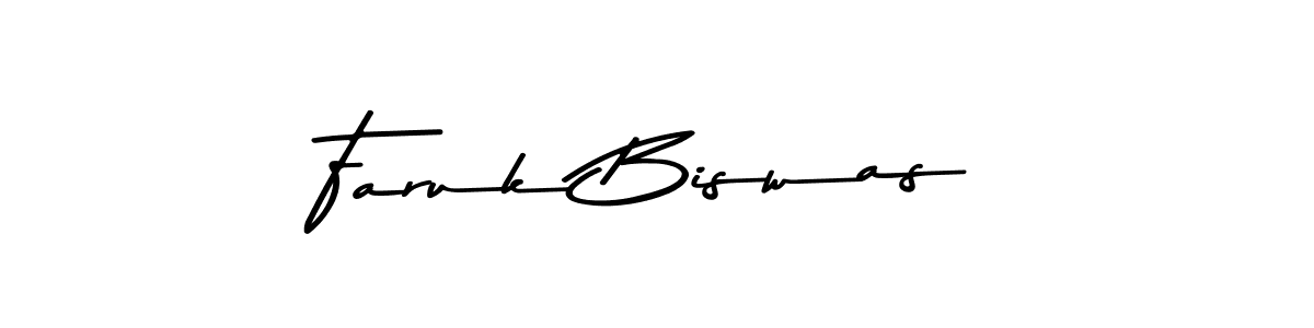 Faruk Biswas stylish signature style. Best Handwritten Sign (Asem Kandis PERSONAL USE) for my name. Handwritten Signature Collection Ideas for my name Faruk Biswas. Faruk Biswas signature style 9 images and pictures png