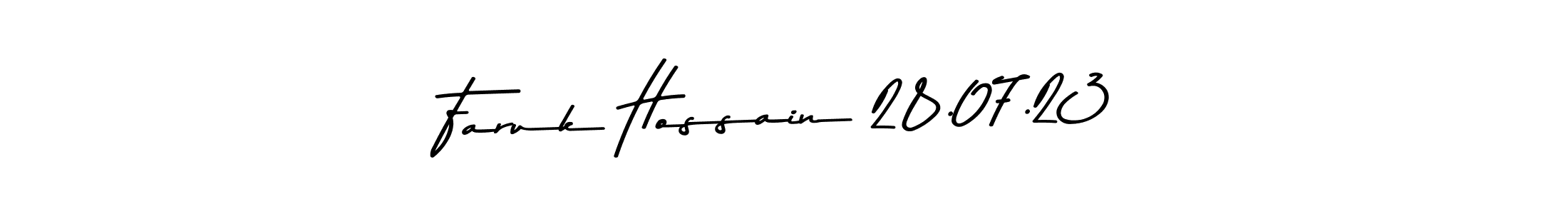 This is the best signature style for the Faruk Hossain 28.07.23 name. Also you like these signature font (Asem Kandis PERSONAL USE). Mix name signature. Faruk Hossain 28.07.23 signature style 9 images and pictures png