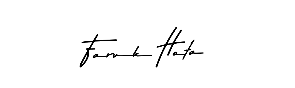 Also You can easily find your signature by using the search form. We will create Faruk Hota name handwritten signature images for you free of cost using Asem Kandis PERSONAL USE sign style. Faruk Hota signature style 9 images and pictures png