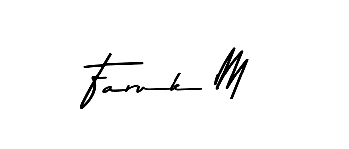 How to Draw Faruk M signature style? Asem Kandis PERSONAL USE is a latest design signature styles for name Faruk M. Faruk M signature style 9 images and pictures png