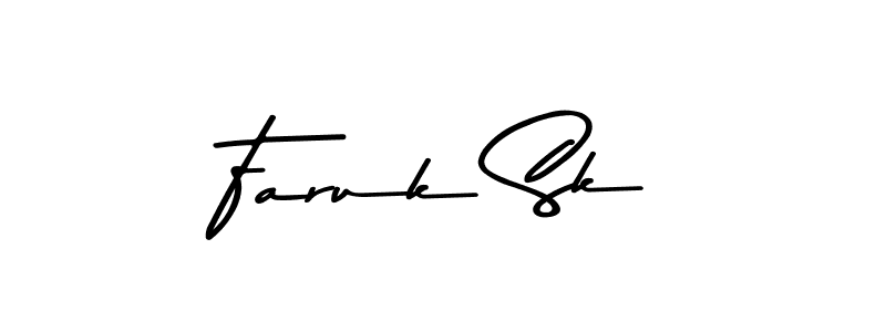 Use a signature maker to create a handwritten signature online. With this signature software, you can design (Asem Kandis PERSONAL USE) your own signature for name Faruk Sk. Faruk Sk signature style 9 images and pictures png