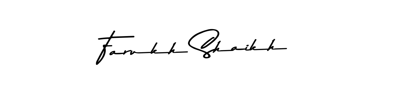 Asem Kandis PERSONAL USE is a professional signature style that is perfect for those who want to add a touch of class to their signature. It is also a great choice for those who want to make their signature more unique. Get Farukh Shaikh name to fancy signature for free. Farukh Shaikh signature style 9 images and pictures png