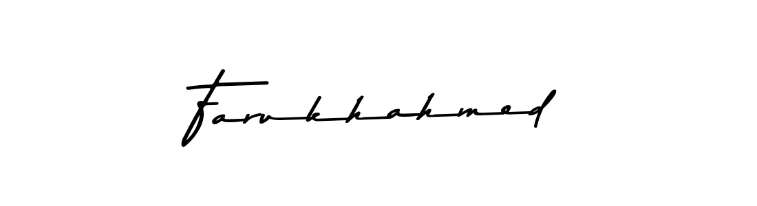 Also we have Farukhahmed name is the best signature style. Create professional handwritten signature collection using Asem Kandis PERSONAL USE autograph style. Farukhahmed signature style 9 images and pictures png