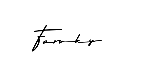 The best way (Asem Kandis PERSONAL USE) to make a short signature is to pick only two or three words in your name. The name Faruky include a total of six letters. For converting this name. Faruky signature style 9 images and pictures png