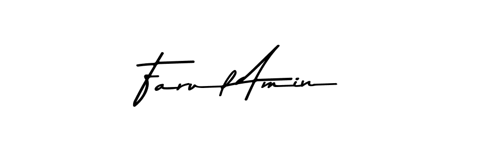 Farul Amin stylish signature style. Best Handwritten Sign (Asem Kandis PERSONAL USE) for my name. Handwritten Signature Collection Ideas for my name Farul Amin. Farul Amin signature style 9 images and pictures png