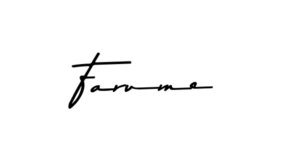 Farume stylish signature style. Best Handwritten Sign (Asem Kandis PERSONAL USE) for my name. Handwritten Signature Collection Ideas for my name Farume. Farume signature style 9 images and pictures png