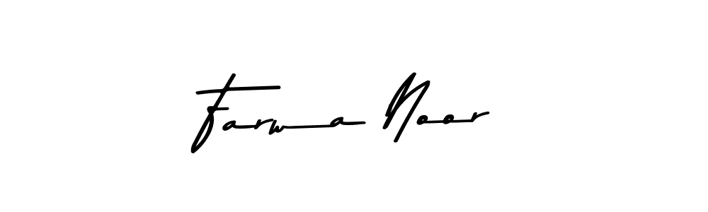 This is the best signature style for the Farwa Noor name. Also you like these signature font (Asem Kandis PERSONAL USE). Mix name signature. Farwa Noor signature style 9 images and pictures png