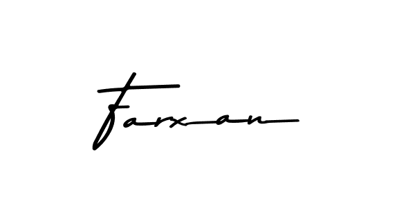 Make a beautiful signature design for name Farxan. With this signature (Asem Kandis PERSONAL USE) style, you can create a handwritten signature for free. Farxan signature style 9 images and pictures png