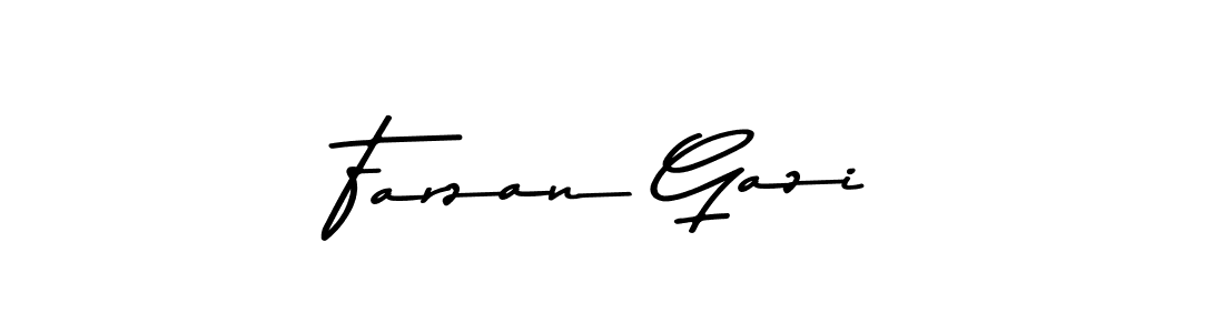 Make a short Farzan Gazi signature style. Manage your documents anywhere anytime using Asem Kandis PERSONAL USE. Create and add eSignatures, submit forms, share and send files easily. Farzan Gazi signature style 9 images and pictures png