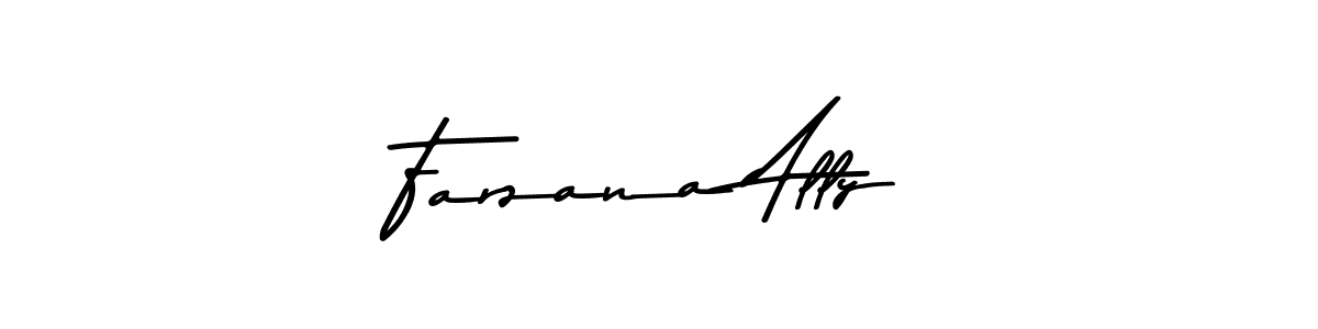 How to make Farzana Ally signature? Asem Kandis PERSONAL USE is a professional autograph style. Create handwritten signature for Farzana Ally name. Farzana Ally signature style 9 images and pictures png